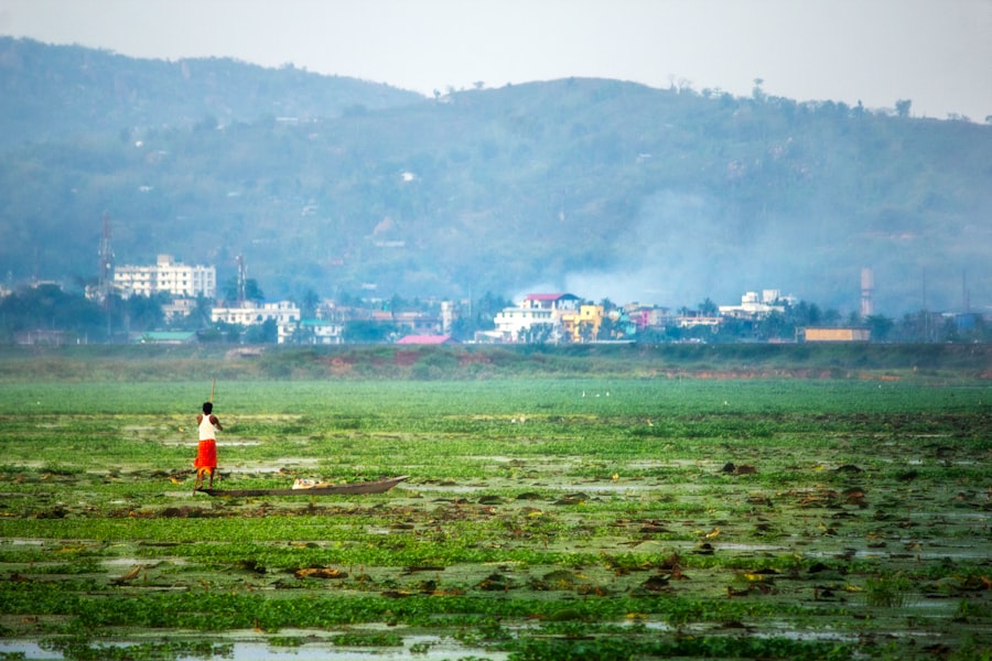 Photo river fishing culture
