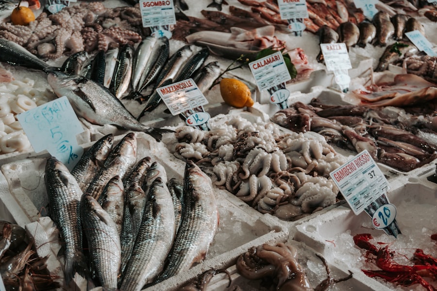 Photo fish market
