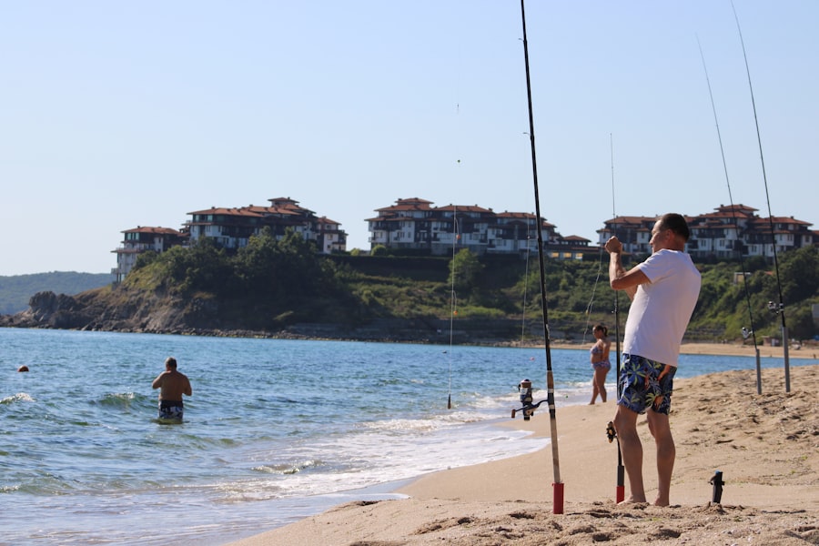 marine sports fishing from shore