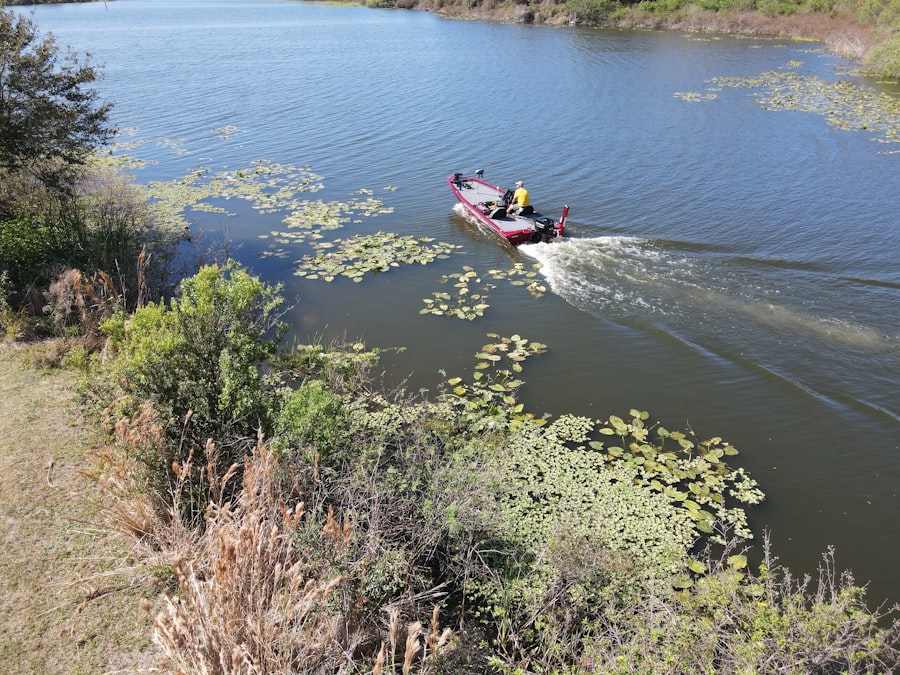 Photo fishing from boat