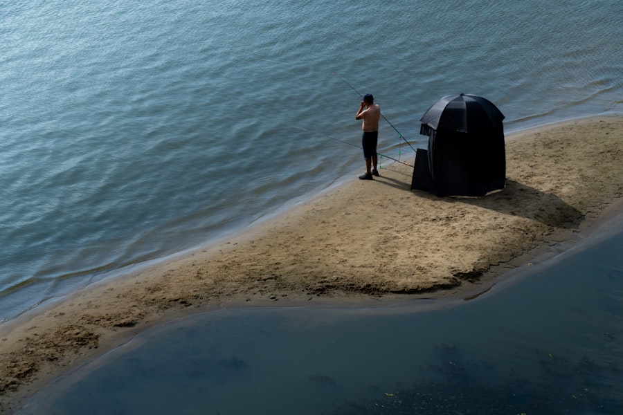 Photo fishing tent